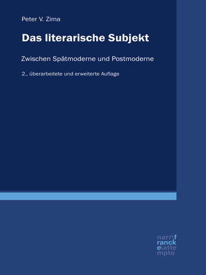 cover image of Das literarische Subjekt